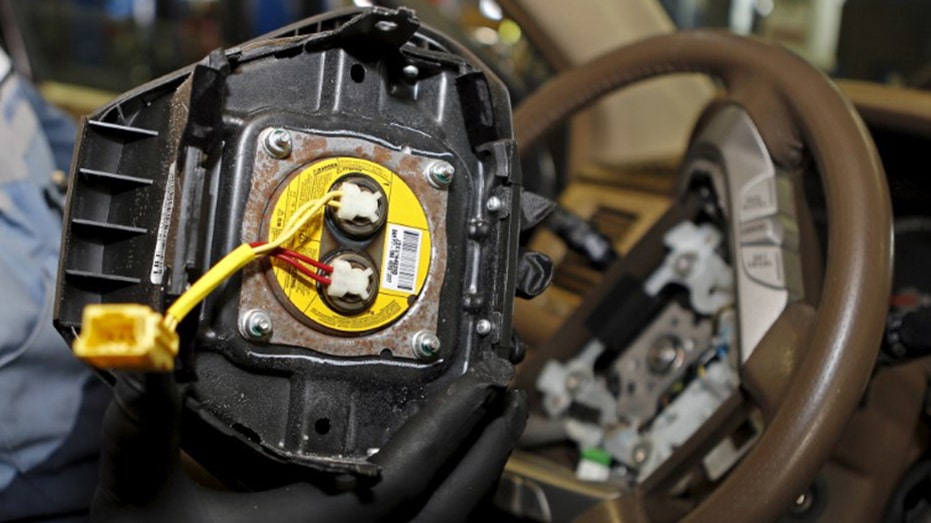 A recalled Takata airbag inflator