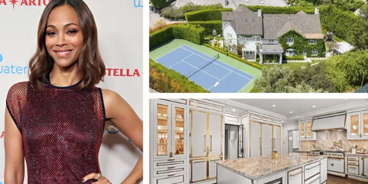 ‘Avatar’ star Zoe Saldana lists her beautiful Beverly Hills estate for