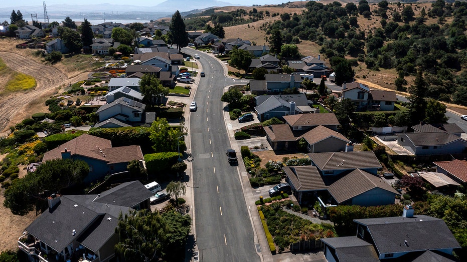 Residential neighborhood in Crockett, California